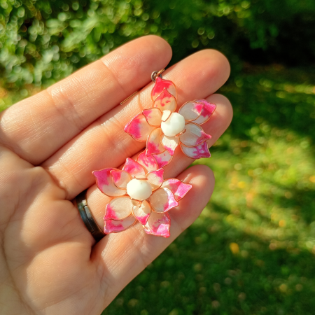 Set bijuterii handmade Lotus Roz [4]