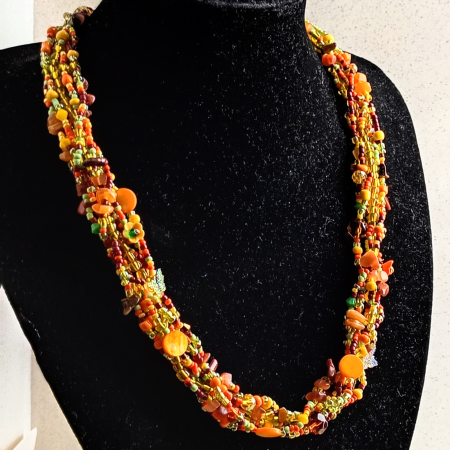Toamnă cu aripi – colier statement handmade [1]