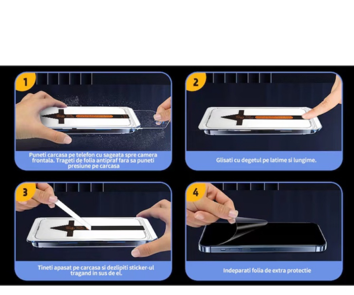 Folie de Protectie Clear, InstaShield by VeReTech pentru Samsung Galaxy S26 Plus, cu Kit de Aplicare Instanta si Functie Automata de Indepartare a Prafului, din Sticla Securizata 9H+, Claritate Super  [3]