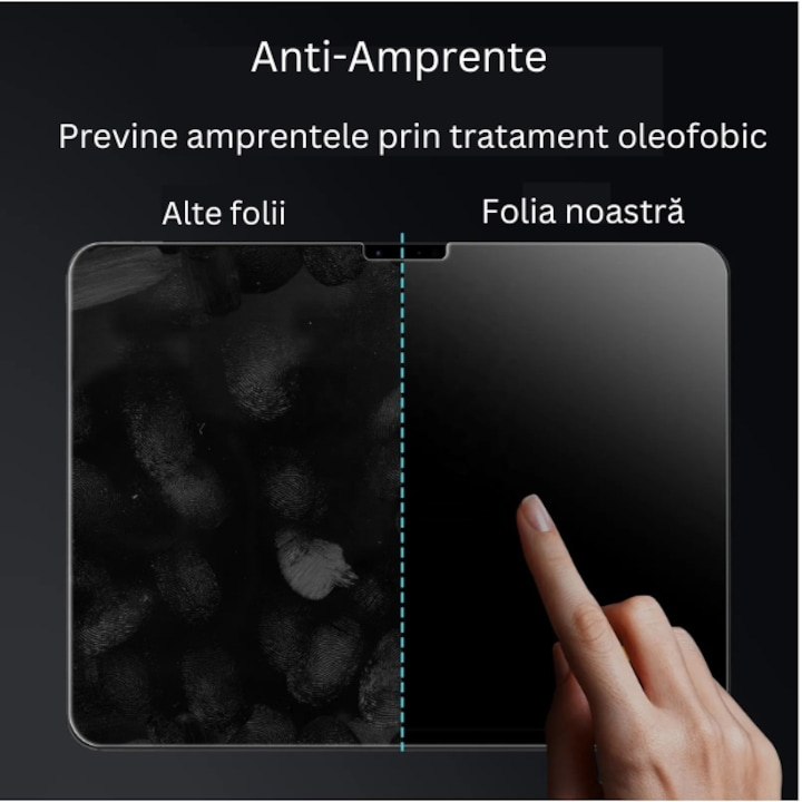 Set 2 Folii de Protecție InstaShield by VeReTech pentru iPad Air(2024) 11", cu Kit de Aplicare Instantă și Funcție Automată de Îndepărtare a Prafului, din Sticlă Securizată 9H+, Ultra Claritate Super  [3]
