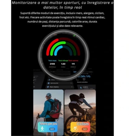 Inel Inteligent Smart Ring Marimea 13, by VeReTech, cu Monitorizare Avansata, Puls, Pasi, Somn, Calorii si Stres, Afisaj LED, Functie de Controller, Bluetooth, Rezistent la Apa 1 ATM, Compatibil Andro [14]