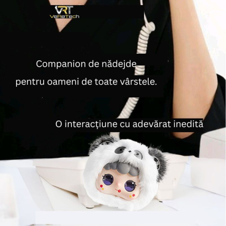 Jucarie AI Premium din Plus, Ochi Interactivi, Care poate conversa despre orice cu oricine, Candy Floss [4]
