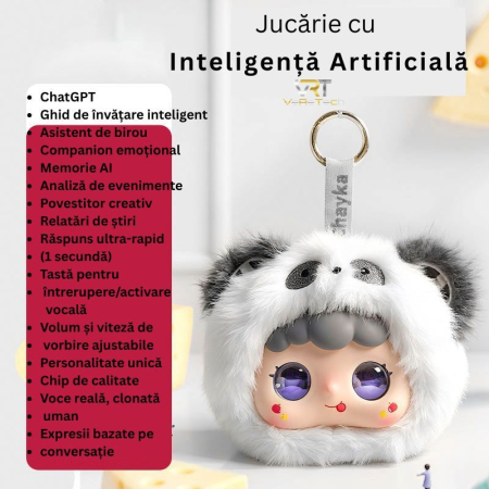 Jucarie AI Premium din Plus, Ochi Interactivi, Care poate conversa despre orice cu oricine, Candy Floss [1]