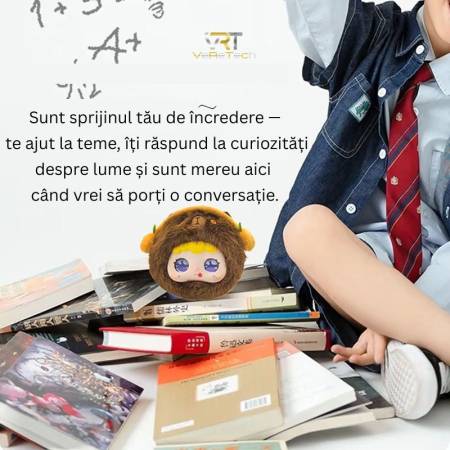 Jucarie AI Premium din Plus, Ochi Interactivi, Care poate conversa despre orice cu oricine, Baby Panda [4]