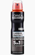 Antiperspirant 48h L'Oreal Men Expert Carbon Protect 5 in 1, 250 ml [1]