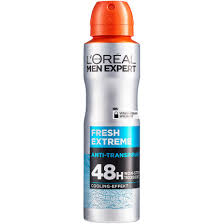 Antiperspirant spray fara alcool L'Oreal Paris Men Expert Fresh Extreme pentru barbati, protectie 48 de ore, 150 ml [1]