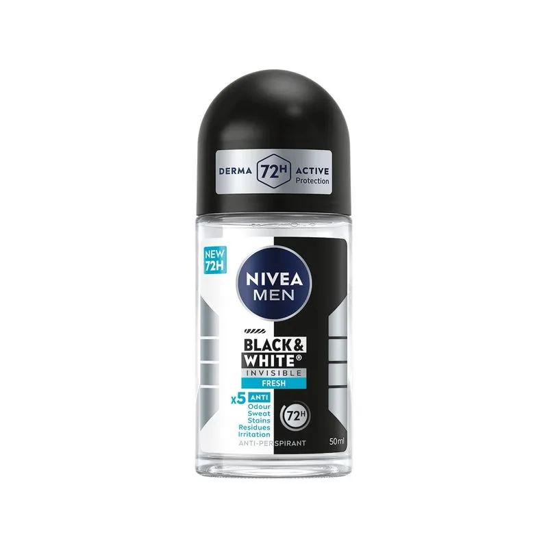 Deodorant roll-on Nivea Men Black & White Invisible Fresh 50 ml [1]