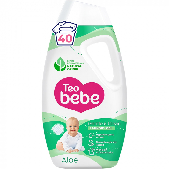 Detergent automat Teo Bebe Gentle&Clean, 1.8 l, Aloe, 40 spalari [1]