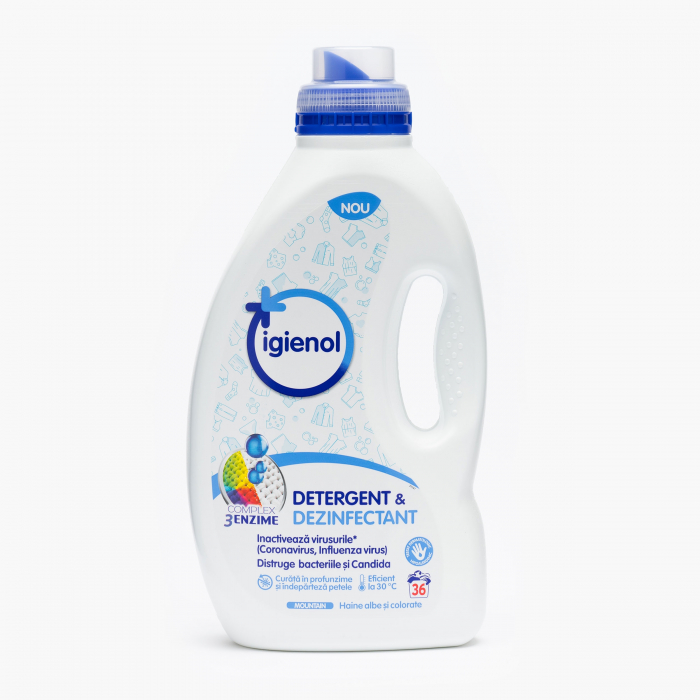 Detergent Lichid de rufe Dezinfectant, Igienol Mountain 1.8 l, 36 spalari [1]
