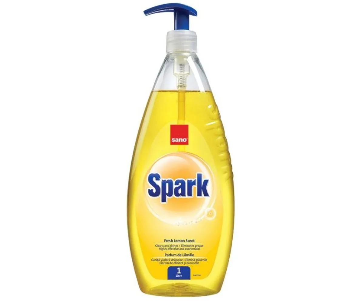 Detergent vase cu pompita Sano Spark Lamaie, 1L [1]