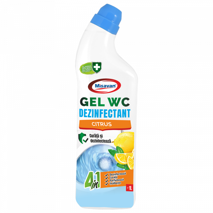 Dezinfectant gel toaleta Misavan Citrus 1l [1]