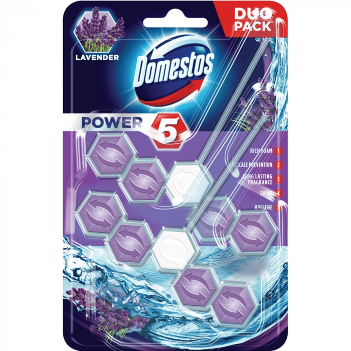 DOMESTOS ODORIZANT WC POWER5 2X55G LAVENDER [1]