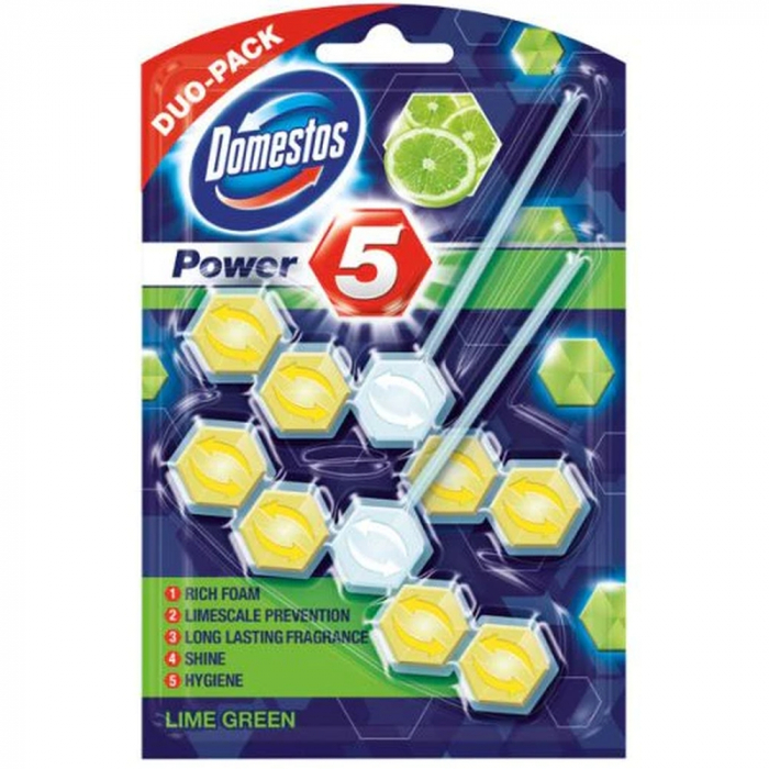 DOMESTOS ODORIZANT WC POWER5 2X55G LIME [1]