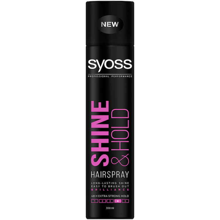 Fixativ Syoss Shine & Hold pentru fixare foarte puternica, 300 ml [1]
