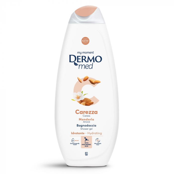 Gel de dus cu migdale Carezza, 750 ml, Dermomed [1]