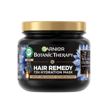 Masca pentru par Magnetic Charcoal, 340ml, Botanic Therapy Garnier [1]