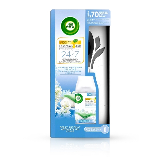Odorizant AIRWICK - de camera aparat + Rezerva - Cool Linen - 250 ml [1]