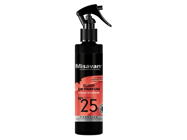 Odorizant pentru baie Misavan, Elixir de parfum nr. 25, Amiază în Caraibe, pulverizator de 200 ml [1]