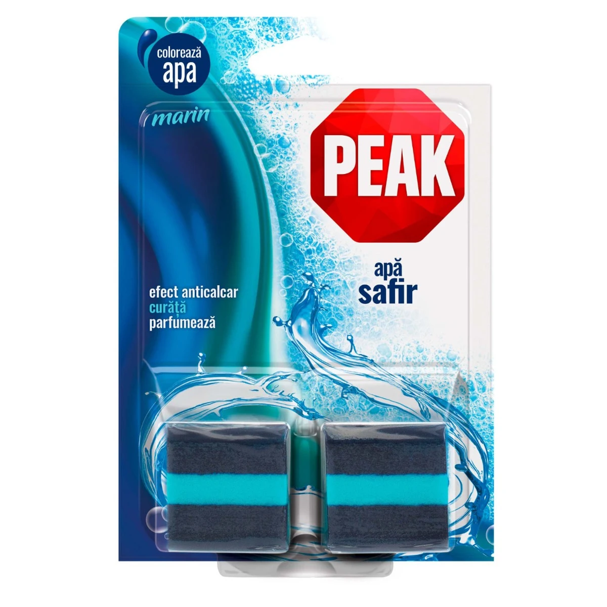 Odorizant pentru bazin wc baie Peak WC Apa Azur, marin, 2 x 50 g [1]