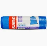 Saci menajeri cu snur albastri, Sano, 35 L, 15 buc, 50x70 cm [1]