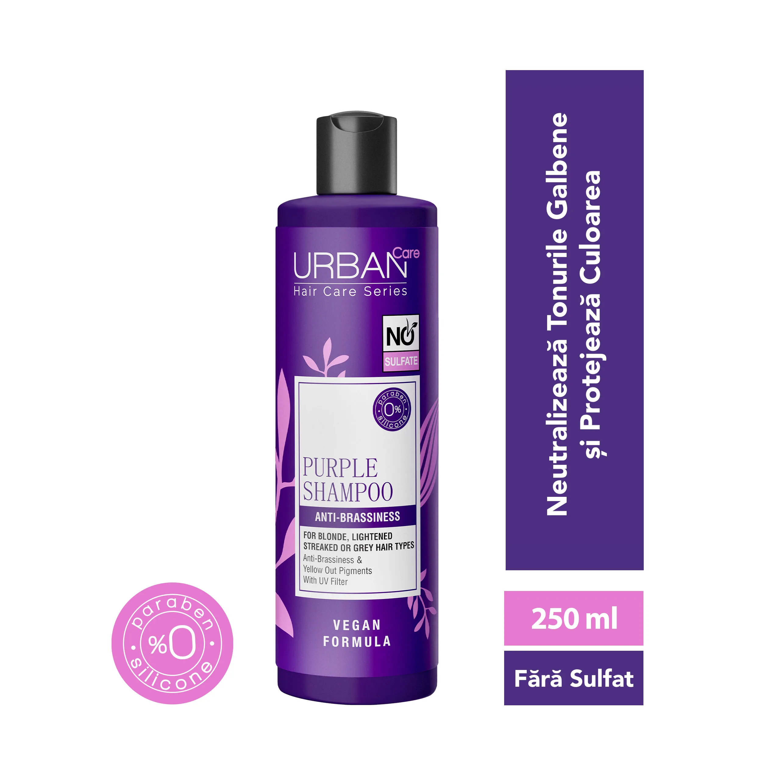 Șampon mov – Păr decolorat, blond sau cu șuvițe anti reflexe galbene [1]