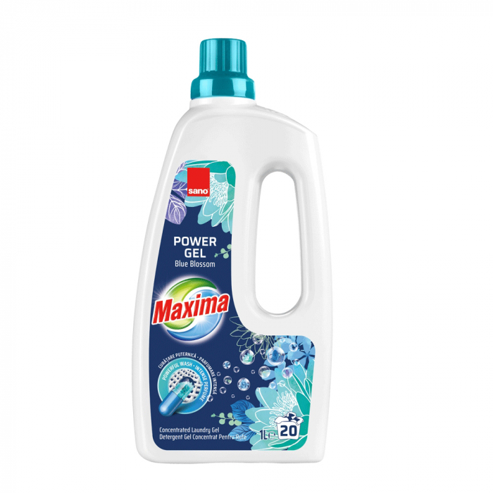 SANO MAXIMA DETERGENT LICHID 1L BLUE BLOSSOM 20SP [1]