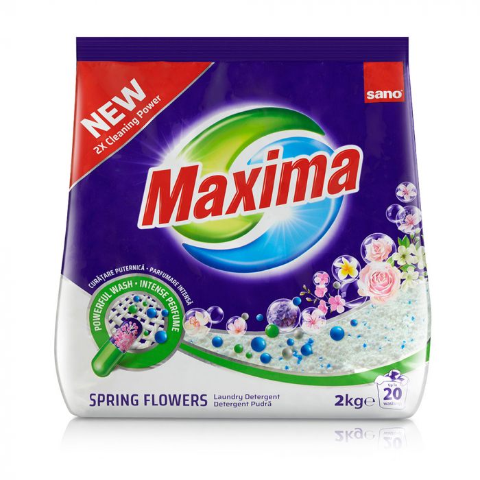 SANO MAXIMA DETERGENT PUDRA AUTOMAT 2KG SPRING FLOWERS 20SP [1]