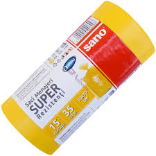 Sano Saci menajeri super rezistenți 35l, galben, 15 buc [1]