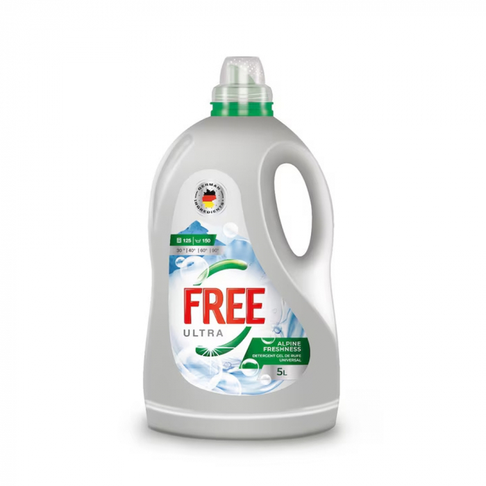 ULTRA FREE DETERGENT LICHID 5L UNIVERSAL ALPINE FRESHNESS 125SP [1]
