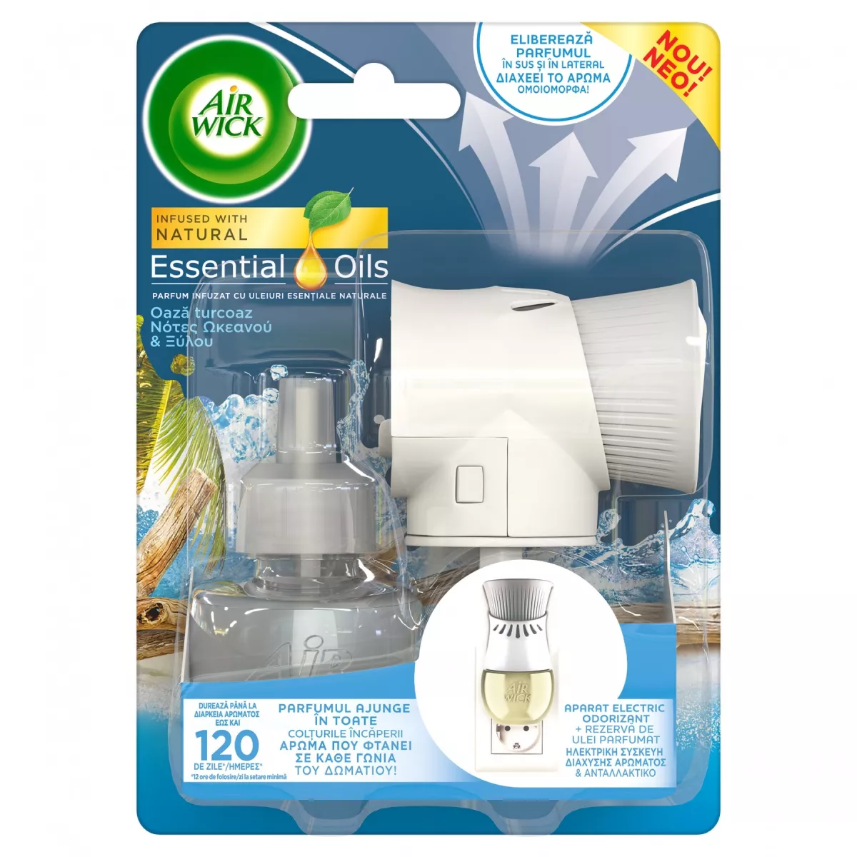 Produse - AIR WICK ODORIZANT ELECTRIC APARAT+REZERVA OAZA TURCOAZ 19ML