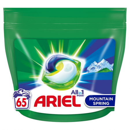 DETERGENT DE HAINE - ARIEL DETERGENT CAPSULE 65BUC MOUNTAIN SPRING