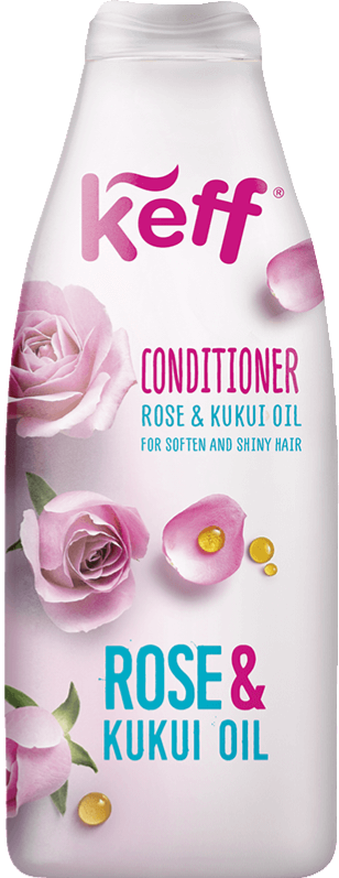 SAMPON FEMEI - Balsam Keff pentru catifelarea si stralucirea parului Rose & Kukui Oil, 500 ml