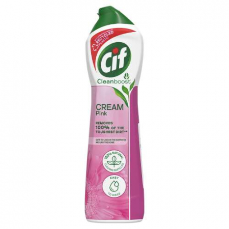 PRODUSE CURATENIE BUCATARIE - Cif Cleanboost Cremă de frecat roz 500ml