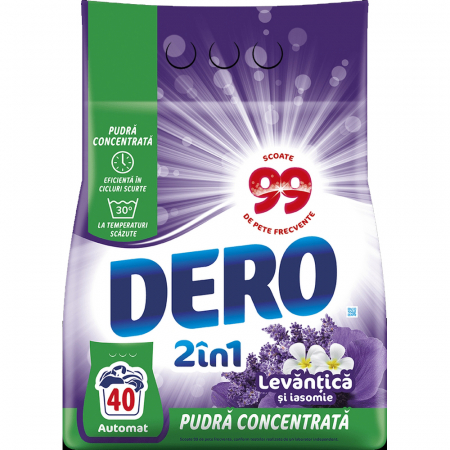DETERGENT DE HAINE - DERO DETERGENT PUDRA AUTOMAT 3KG 2IN1 LEVANTICA 40SP