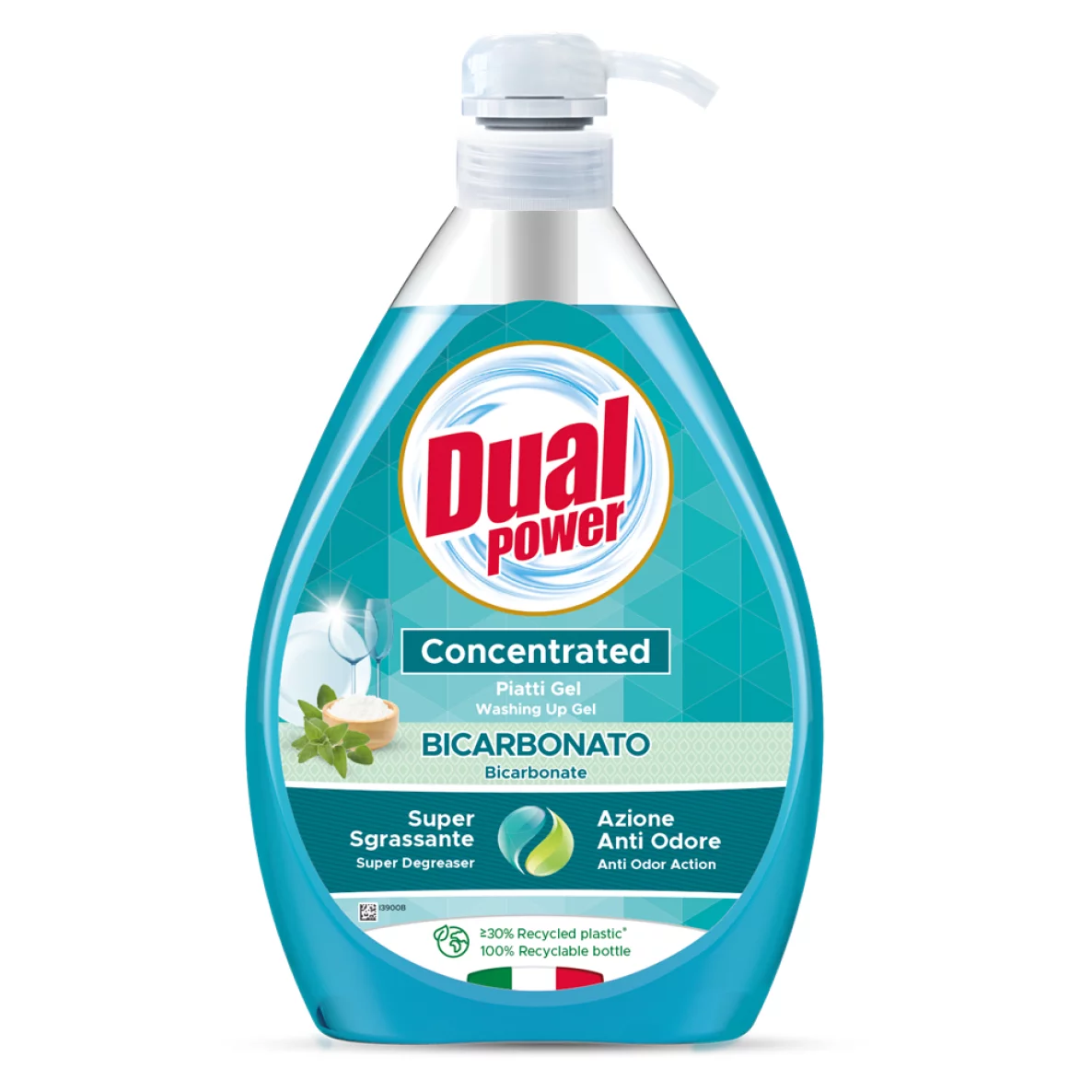 PRODUSE CURATENIE BUCATARIE - Detergent vase manual bicarbonat cu pompa, 1 L, Dual Power