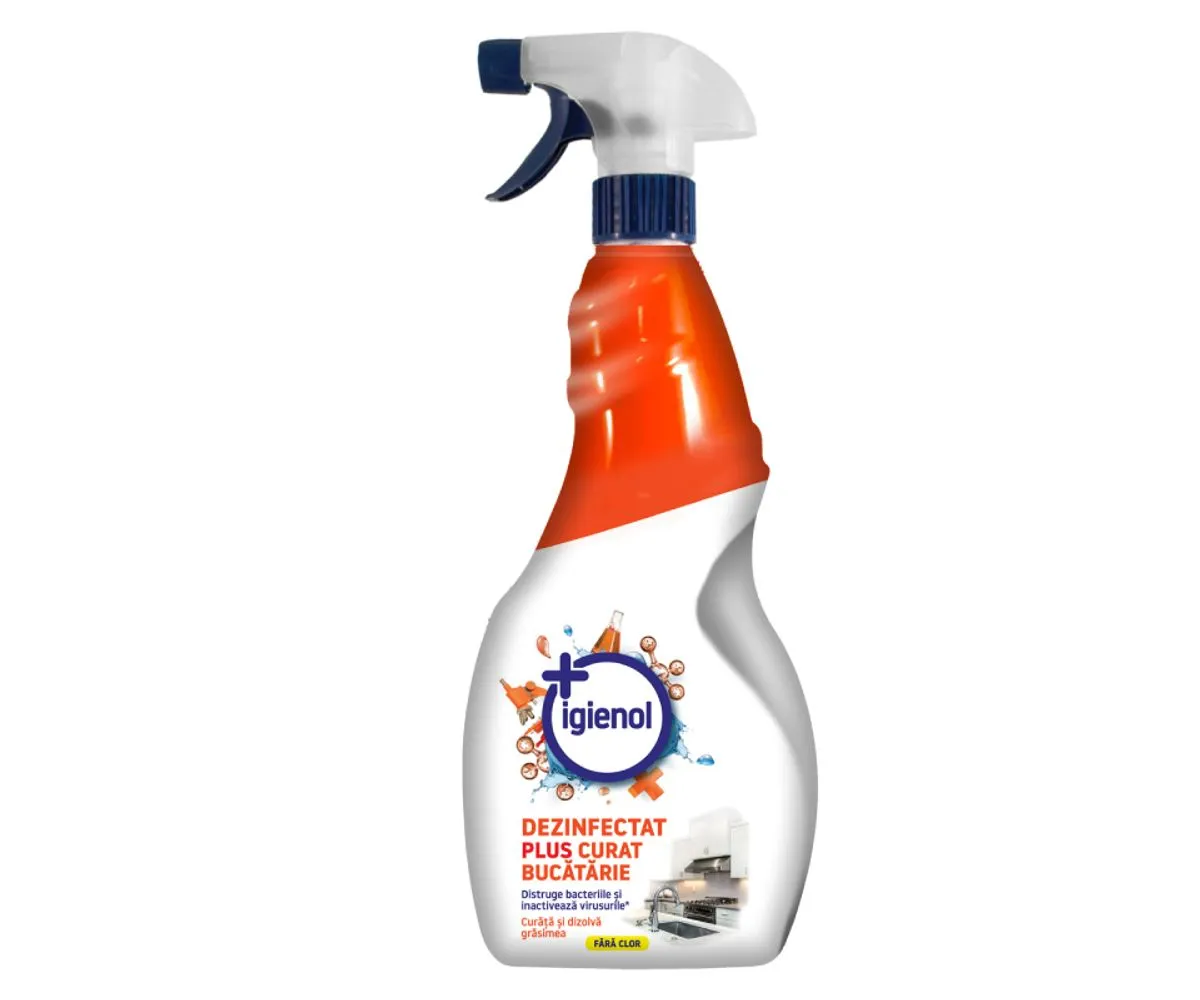 PRODUSE CURATENIE BUCATARIE - Dezinfectant bucatarie cu pulverizator 750 ml Igienol antibacterian