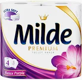 PRODUSE CURATENIE BAIE - Hartie igienica Milde 4role 3straturi (Relax Purple)