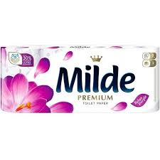 PRODUSE CURATENIE BAIE - Hartie igienica Milde parfumata alba 8role 3straturi (Relax Purple)