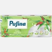 PRODUSE CURATENIE BAIE - Hartie igienica Pufina, Fresh Aloe Vera 3 straturi,8 role