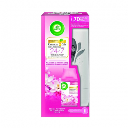 Produse - Odorizant de Camera Air Wick Freshmatic, Aparat si Rezerva, Magnolie si Cirese 250 ml