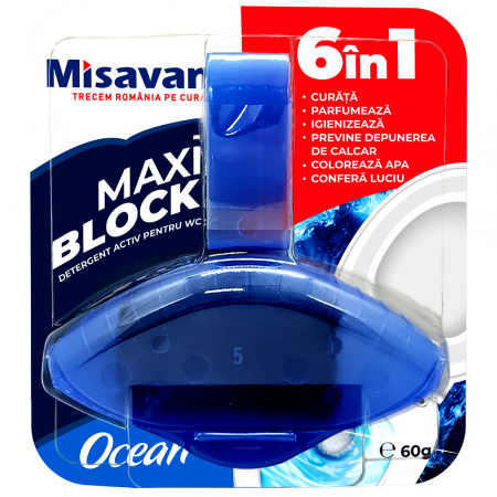PRODUSE CURATENIE BAIE - Odorizant toaleta Misavan Maxi Block Ocean