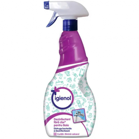 PRODUSE CURATENIE BAIE - Solutie Baie Igienol Antibacterian, 750Ml