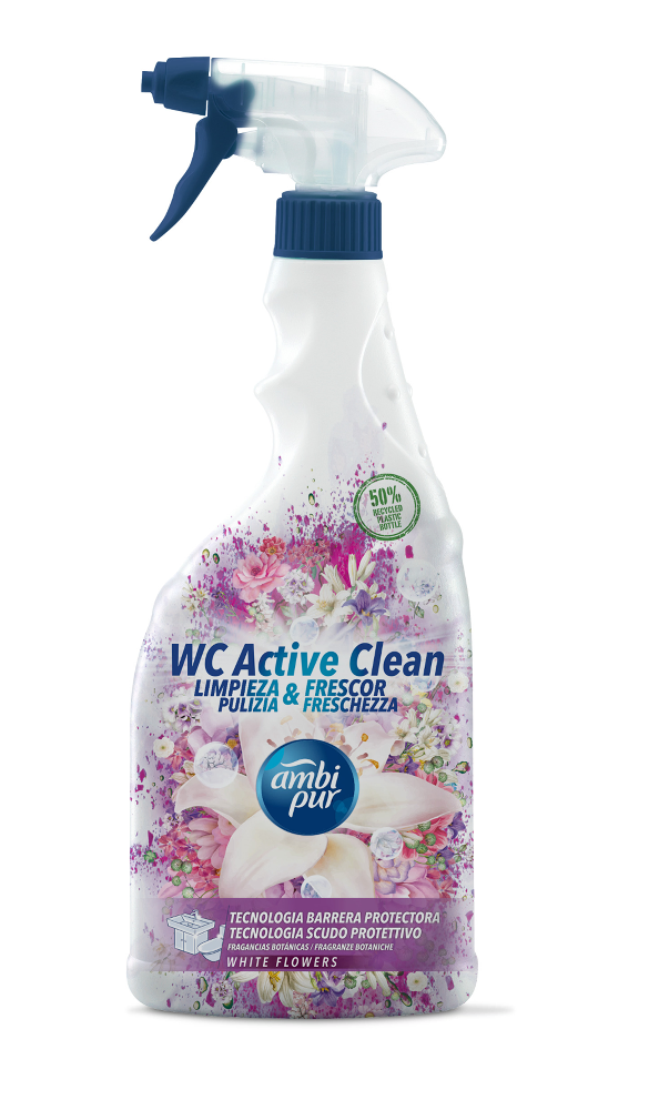 PRODUSE CURATENIE BAIE - Spray curatare baie Ambi Pur White Flowers 750ml