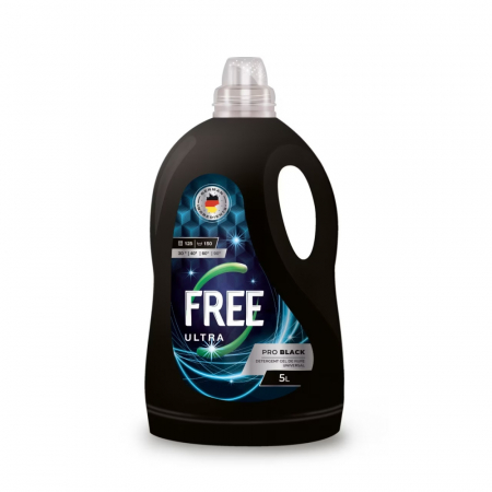 DETERGENT DE HAINE - ULTRA FREE DETERGENT LICHID 5L PRO BLACK 125SP