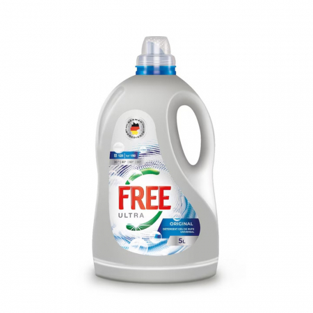 DETERGENT DE HAINE - ULTRA FREE DETERGENT LICHID 5L UNIVERSAL ORIGINAL 125SP