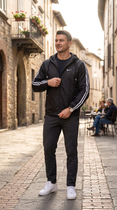 Geaca Nike Subtire Negru [2]