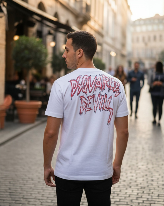 Tricou 1 la 1 Dsquared M2 Alb [2]