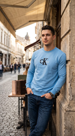 Bluze - Bluza Calvin Klein M9 Albastru