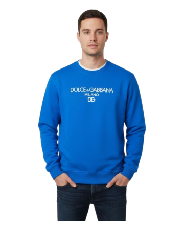 Bluze - Bluza Dolce Gabbana Milano Albastru