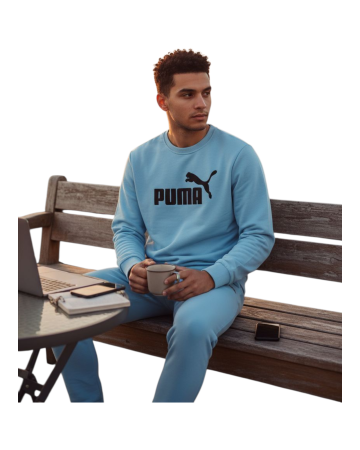 Bluze - Bluza Puma Albastru Deschis